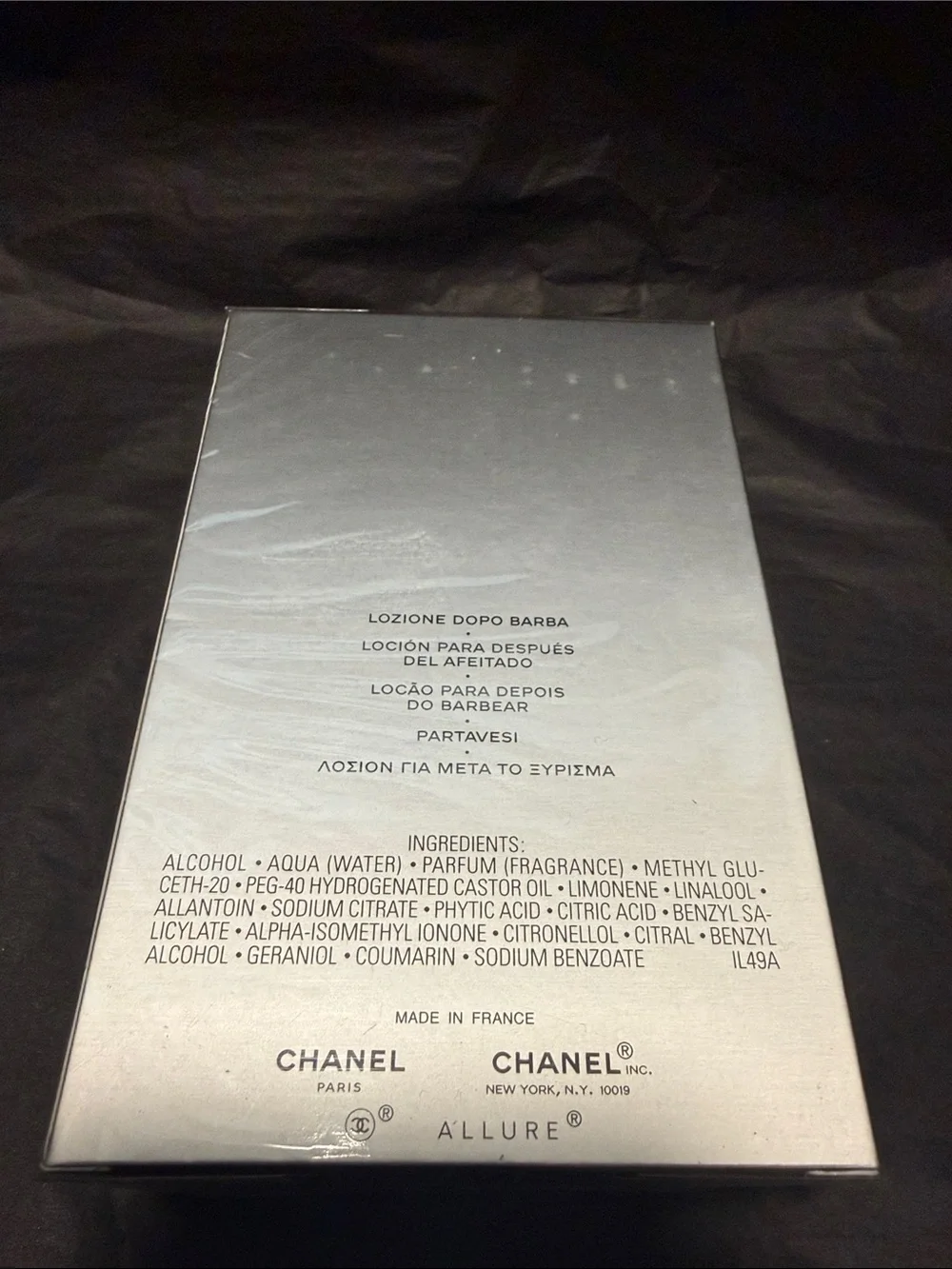 Chanel Allure after shave lotion 100ml new